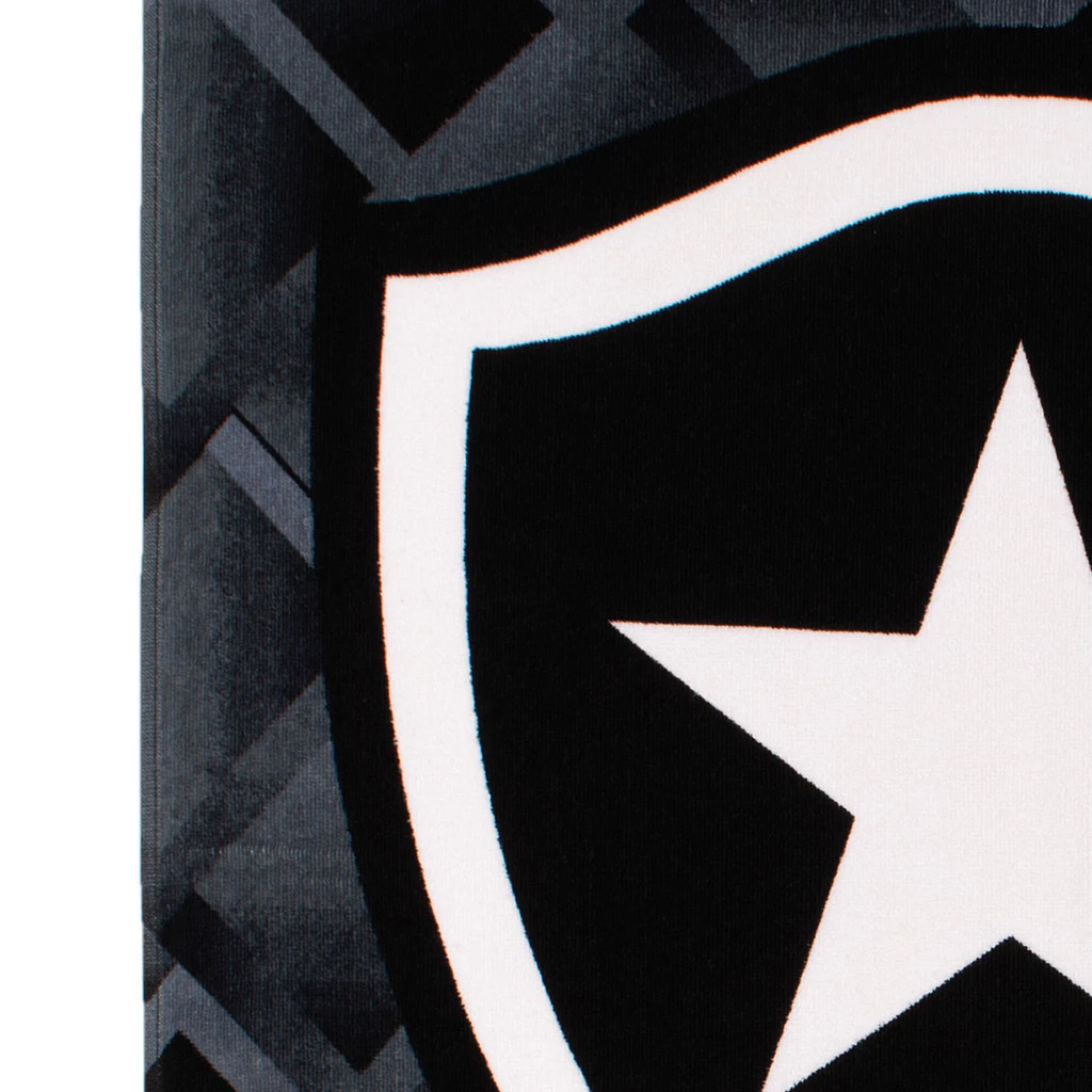 Toalha de Banho Praia e Piscina Brasão Botafogo Buettner Veludo Estampada Times - Imagem 4