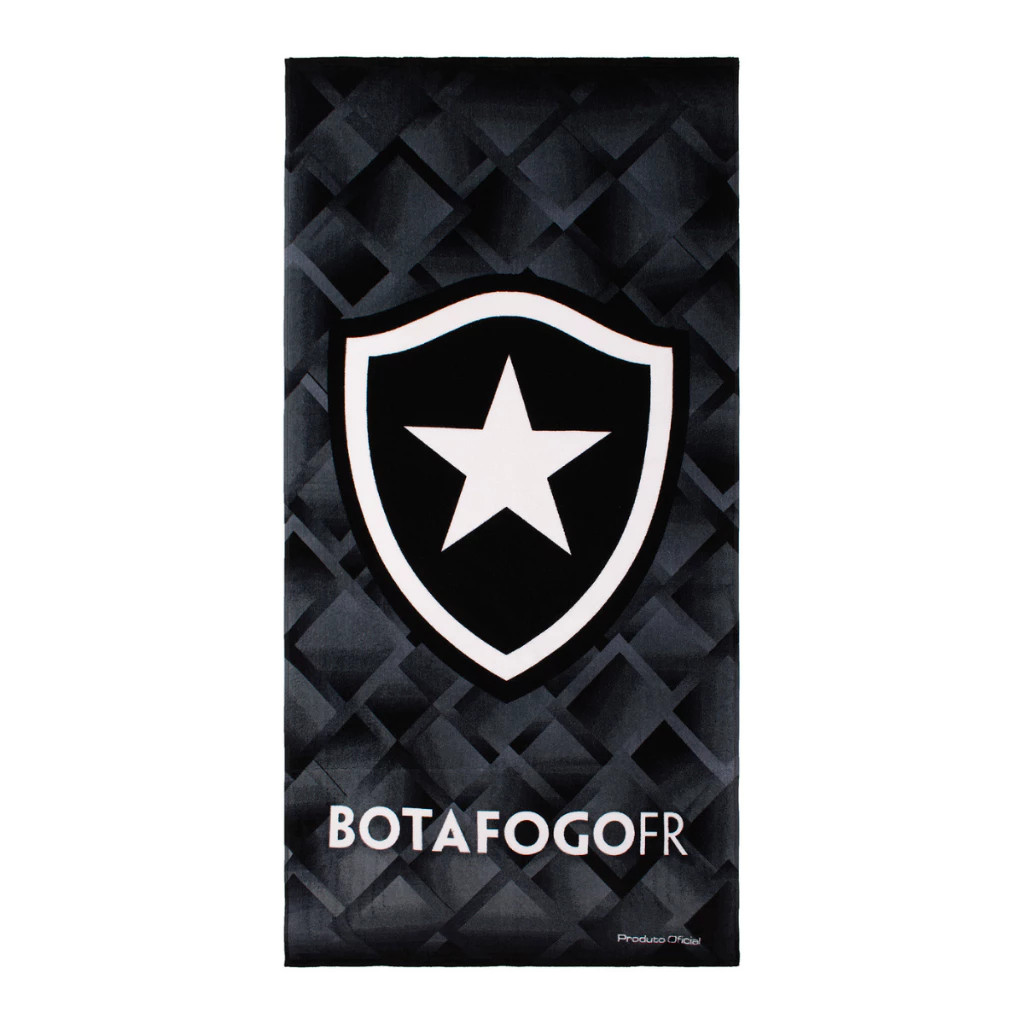 Toalha de Banho Praia e Piscina Brasão Botafogo Buettner Veludo Estampada Times