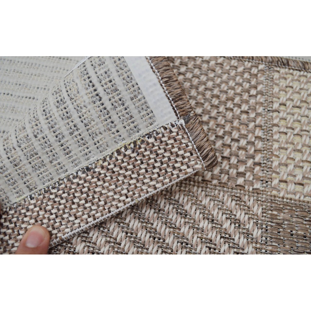Capacho Artesanal Look Mosaico Sisal Look Jacquard RAIZA 40x60 cm - Imagem 2