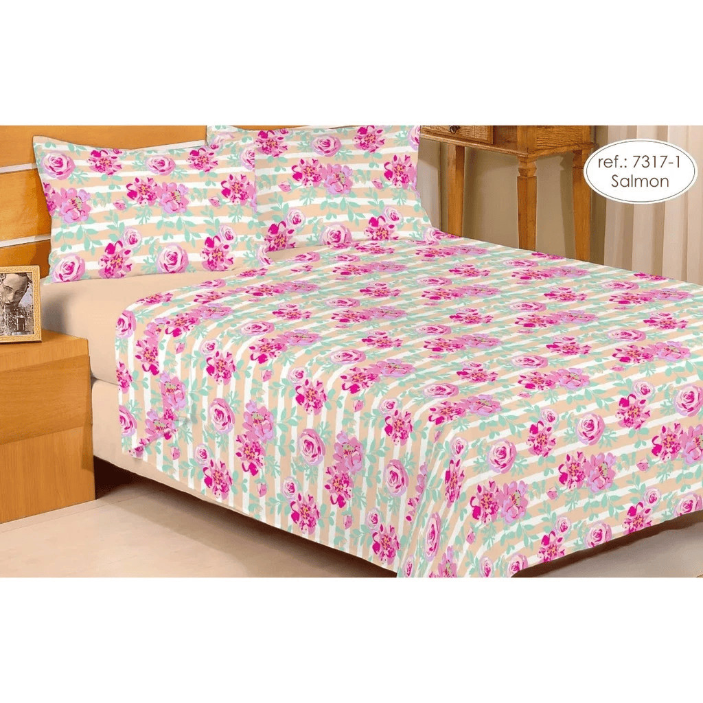 Jogo De Cama Casal Duplo Encanto Estampas Variadas - Imagem 9