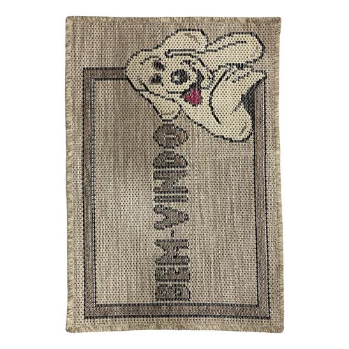 Capacho Artesanal Look Mosaico Sisal Look Jacquard RAIZA 40x60 cm - Imagem 4