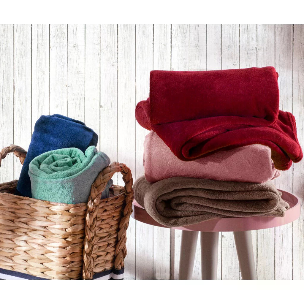 MANTA CELTA CASAL LISA SORTIDA 1,80 X 2,00 FATEX - Imagem 3