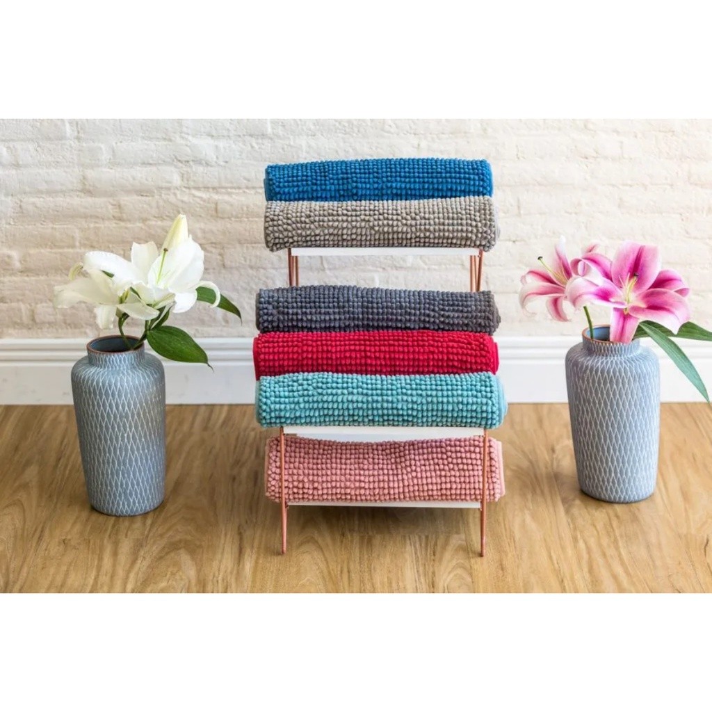 Tapete Remix Popcorn Banheiro Bolinha Antiderrapante 60x40cm - Imagem 4