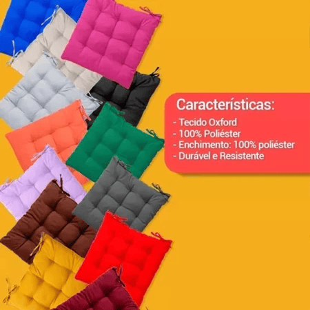 Assento Para Cadeira Futon 40x40 Em Tecido Oxford - Imagem 5