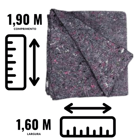 Cobertor Ober Paraty - 1 Unidade - 190cm X 160cm Ideal Para Pet, Mudanças e Doação Inverno - Imagem 3