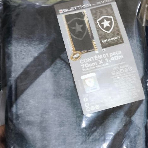 Toalha de Banho Praia e Piscina Brasão Botafogo Buettner Veludo Estampada Times - Imagem 3