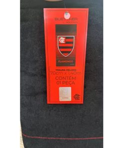 Alternative view of Toalha de Banho Praia e Piscina Brasão Flamengo Licenciado Buettner Veludo Estampada Times