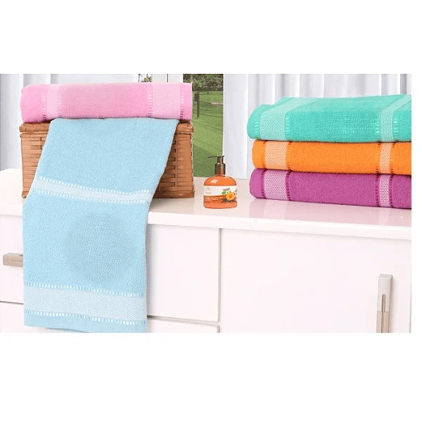 Toalha de Banho Pérola Retro Algodão 100% Mafratex 76x150cm - Imagem 3