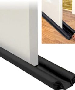 Protetor de porta duplo 80cm impermeável cobrinha rolo veda