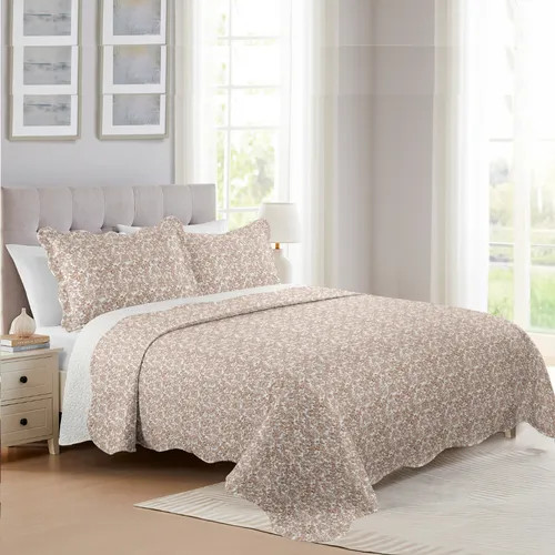 Colcha Edredom Solteiro Mikasa Com Porta Traveseiro 2 Peças - Imagem 6