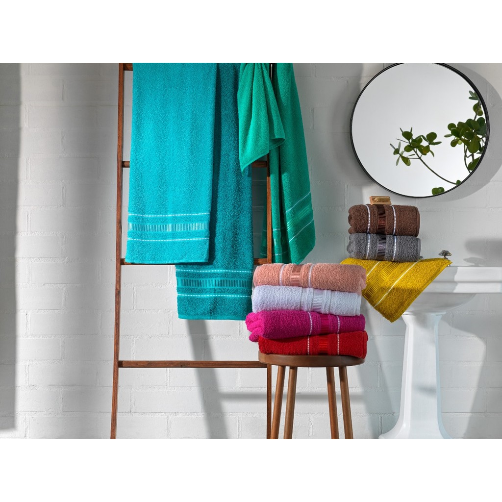 Toalha de Banho Pérola Retro Algodão 100% Mafratex 76x150cm - Imagem 4