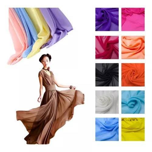 Tecido Musseline Chiffon Liso Cores Variadas | Diversos Tamanhos X 1,50m Largura